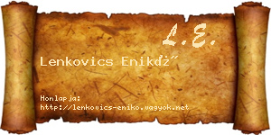 Lenkovics Enikő névjegykártya